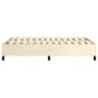 Estructura de cama box spring cuero sintético crema 120x200 cm de vidaXL, Camas y somieres - Ref: Foro24-3121037, Precio: 134...