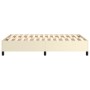 Estructura de cama box spring cuero sintético crema 120x200 cm de vidaXL, Camas y somieres - Ref: Foro24-3121037, Precio: 101...