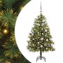 Árbol de Navidad artificial con ramas plegables y conos 150 cm en Decoración Festiva y Estacional | Comprar online en Foru.es