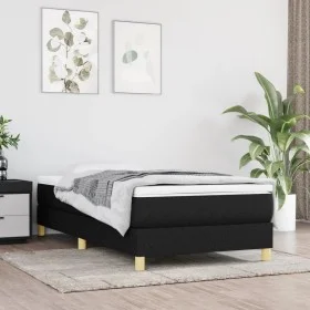 Black fabric bed frame 80x200 cm by vidaXL, Beds and slatted bases - Ref: Foro24-3120568, Price: 77,66 €, Discount: %