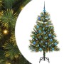 Árbol de Navidad artificial con ramas plegables y conos 150 cm en Decoración Festiva y Estacional | Comprar online en Foru.es