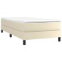 Estructura de cama de cuero sintético color crema 90x200 cm de vidaXL, Camas y somieres - Ref: Foro24-3120678, Precio: 76,97 ...