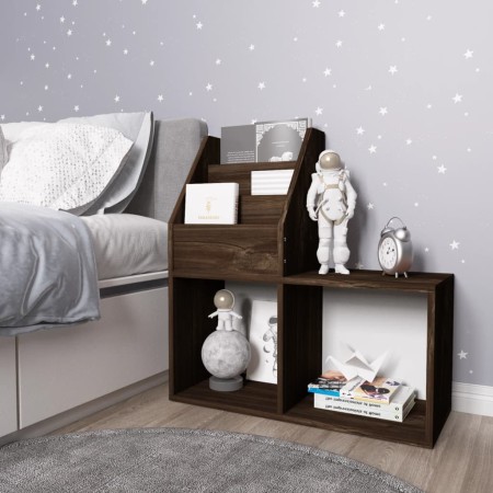 Revistero de niños madera ingeniería roble ahumado 71x30x78,5cm en Revisteros | Comprar online en Foru.es