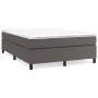 Estructura de cama de cuero sintético gris 140x200 cm de vidaXL, Camas y somieres - Ref: Foro24-3121051, Precio: 111,26 €, De...
