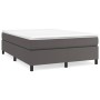 Estructura de cama de cuero sintético gris 140x200 cm de vidaXL, Camas y somieres - Ref: Foro24-3121051, Precio: 104,67 €, De...