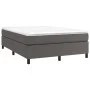 Estructura de cama de cuero sintético gris 140x200 cm de vidaXL, Camas y somieres - Ref: Foro24-3121051, Precio: 111,26 €, De...