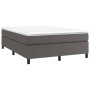 Estructura de cama de cuero sintético gris 140x200 cm de vidaXL, Camas y somieres - Ref: Foro24-3121051, Precio: 104,67 €, De...