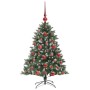 Árbol de Navidad artificial Verde 120 cm PVC, Plástico y Acero en Decoración Festiva y Estacional | Comprar online en Foru.es