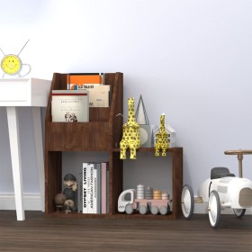 Revistero niños madera contrachapada marrón roble 71x30x78,5 cm en Revisteros | Comprar online en Foru.es