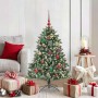 Árbol de Navidad artificial Verde 120 cm PVC, Plástico y Acero en Decoración Festiva y Estacional | Comprar online en Foru.es