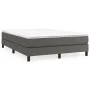 Estructura de cama de cuero sintético gris 140x190 cm de vidaXL, Camas y somieres - Ref: Foro24-3120698, Precio: 103,93 €, De...
