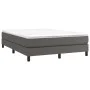 Estructura de cama de cuero sintético gris 140x190 cm de vidaXL, Camas y somieres - Ref: Foro24-3120698, Precio: 103,93 €, De...