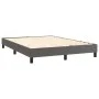 Estructura de cama de cuero sintético gris 140x190 cm de vidaXL, Camas y somieres - Ref: Foro24-3120698, Precio: 103,93 €, De...