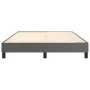 Estructura de cama de cuero sintético gris 140x190 cm de vidaXL, Camas y somieres - Ref: Foro24-3120698, Precio: 103,93 €, De...