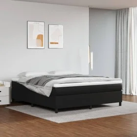 Estructura de cama de cuero sintético negro 180x200 cm de vidaXL, Camas y somieres - Ref: Foro24-3121059, Precio: 138,33 €, D...