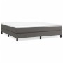 Estructura de cama de cuero sintético gris 200x200 cm de vidaXL, Camas y somieres - Ref: Foro24-3120716, Precio: 114,31 €, De...