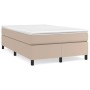 Estructura cama box spring cuero sintético capuchino 120x200 cm de vidaXL, Camas y somieres - Ref: Foro24-3121040, Precio: 10...