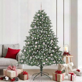 Árbol de Navidad artificial Verde 210 cm PVC, Plástico y Acero en Decoración Festiva y Estacional | Comprar online en Foru.es