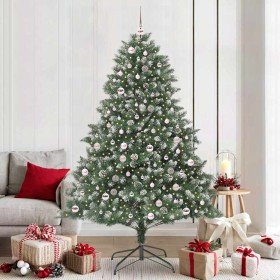 Árbol de Navidad artificial Verde 210 cm PVC, Plástico y Acero en Decoración Festiva y Estacional | Comprar online en Foru.es