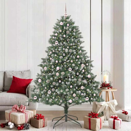 Árbol de Navidad artificial Verde 210 cm PVC, Plástico y Acero en Decoración Festiva y Estacional | Comprar online en Foru.es