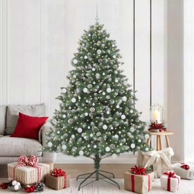 Árbol de Navidad artificial Verde 210 cm PVC, Plástico y Acero en Decoración Festiva y Estacional | Comprar online en Foru.es