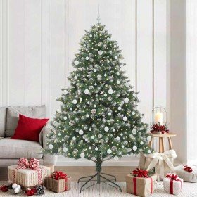 Árbol de Navidad artificial Verde 210 cm PVC, Plástico y Acero en Decoración Festiva y Estacional | Comprar online en Foru.es