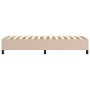 Estructura cama box spring cuero sintético capuchino 100x200 cm de vidaXL, Camas y somieres - Ref: Foro24-3121034, Precio: 75...