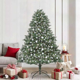 Árbol de Navidad artificial Verde 210 cm PVC, Plástico y Acero en Decoración Festiva y Estacional | Comprar online en Foru.es