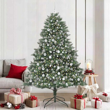 Árbol de Navidad artificial Verde 210 cm PVC, Plástico y Acero en Decoración Festiva y Estacional | Comprar online en Foru.es