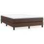 Estructura de cama de cuero sintético marrón 140x200 cm de vidaXL, Camas y somieres - Ref: Foro24-3120703, Precio: 100,85 €, ...
