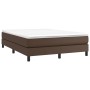 Estructura de cama de cuero sintético marrón 140x200 cm de vidaXL, Camas y somieres - Ref: Foro24-3120703, Precio: 100,85 €, ...