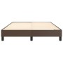Estructura de cama de cuero sintético marrón 140x200 cm de vidaXL, Camas y somieres - Ref: Foro24-3120703, Precio: 100,85 €, ...