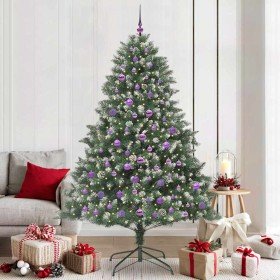 Árbol de Navidad artificial Verde 210 cm PVC, Plástico y Acero en Decoración Festiva y Estacional | Comprar online en Foru.es