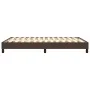 Estructura de cama de cuero sintético marrón 140x200 cm de vidaXL, Camas y somieres - Ref: Foro24-3120703, Precio: 121,62 €, ...