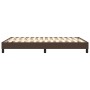 Estructura de cama de cuero sintético marrón 140x200 cm de vidaXL, Camas y somieres - Ref: Foro24-3120703, Precio: 100,85 €, ...