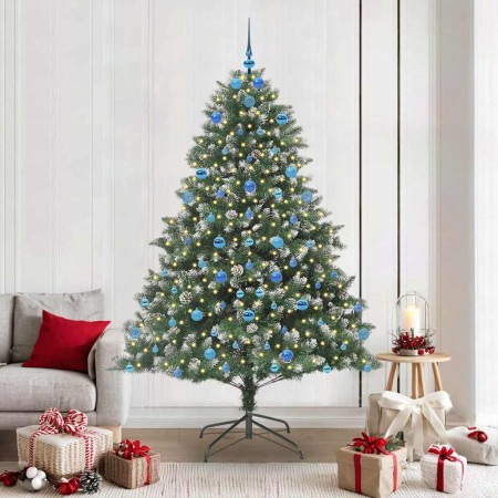 Árbol de Navidad artificial Verde 210 cm PVC, Plástico y Acero en Decoración Festiva y Estacional | Comprar online en Foru.es