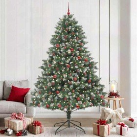 Árbol de Navidad artificial Verde 240 cm PVC, Plástico y Acero en Decoración Festiva y Estacional | Comprar online en Foru.es