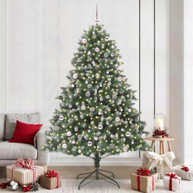 Árbol de Navidad artificial Verde 240 cm PVC, Plástico y Acero en Decoración Festiva y Estacional | Comprar online en Foru.es