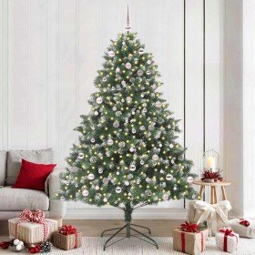 Árbol de Navidad artificial Verde 240 cm PVC, Plástico y Acero en Decoración Festiva y Estacional | Comprar online en Foru.es
