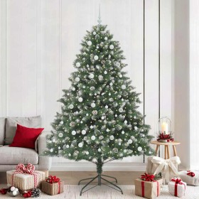 Árbol de Navidad artificial Verde 240 cm PVC, Plástico y Acero en Decoración Festiva y Estacional | Comprar online en Foru.es