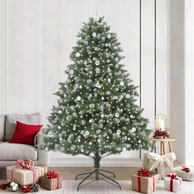 Árbol de Navidad artificial Verde 240 cm PVC, Plástico y Acero en Decoración Festiva y Estacional | Comprar online en Foru.es