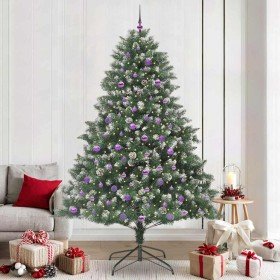 Árbol de Navidad artificial Verde 240 cm PVC, Plástico y Acero en Decoración Festiva y Estacional | Comprar online en Foru.es