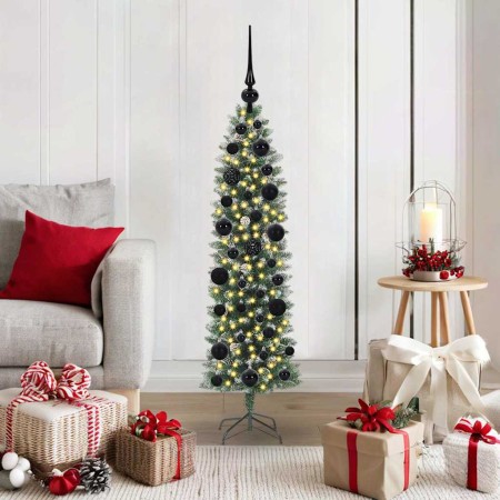Árbol Navideño Artificial Delgado con 150 LED Verde y 120 cm en Decoración Festiva y Estacional | Comprar online en Foru.es
