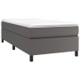 Estructura de cama de cuero sintético gris 90x200 cm de vidaXL, Camas y somieres - Ref: Foro24-3121027, Precio: 91,86 €, Desc...
