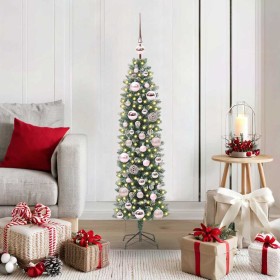 Árbol Navideño Artificial Delgado con 150 LED Verde y 120 cm en Decoración Festiva y Estacional | Comprar online en Foru.es