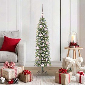 Árbol Navideño Artificial Delgado con 150 LED Verde y 120 cm en Decoración Festiva y Estacional | Comprar online en Foru.es
