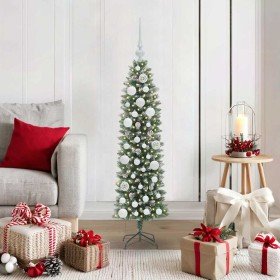 Árbol Navideño Artificial Delgado con 150 LED Verde y 120 cm en Decoración Festiva y Estacional | Comprar online en Foru.es