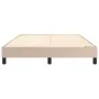 Estructura de cama de cuero sintético capuchino 140x200 cm de vidaXL, Camas y somieres - Ref: Foro24-3120705, Precio: 98,19 €...
