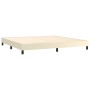 Estructura de cama de cuero sintético color crema 200x200 cm de vidaXL, Camas y somieres - Ref: Foro24-3120720, Precio: 93,57...