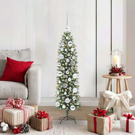Árbol Navideño Artificial Delgado con 150 LED Verde y 120 cm en Decoración Festiva y Estacional | Comprar online en Foru.es